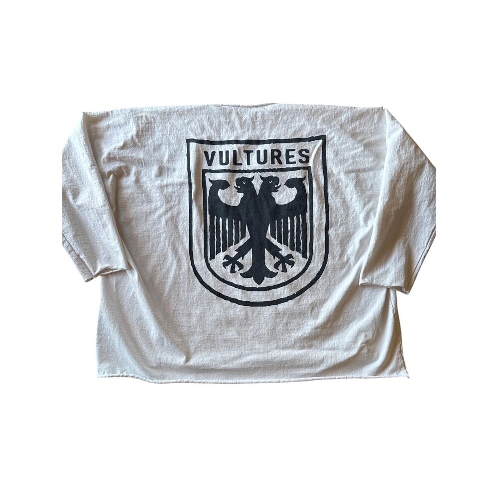 Vultures YZY Yeezy Kanye West White Boxy Baggy Designer 3XL Long Sleeve Shirt